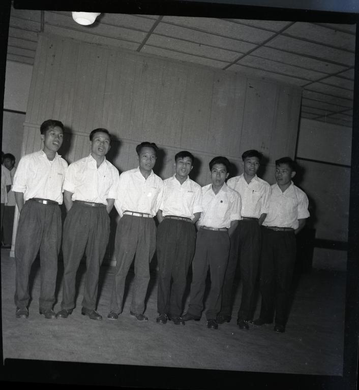 1965年10月，在欢迎越南留学生联欢会上大家共同联唱